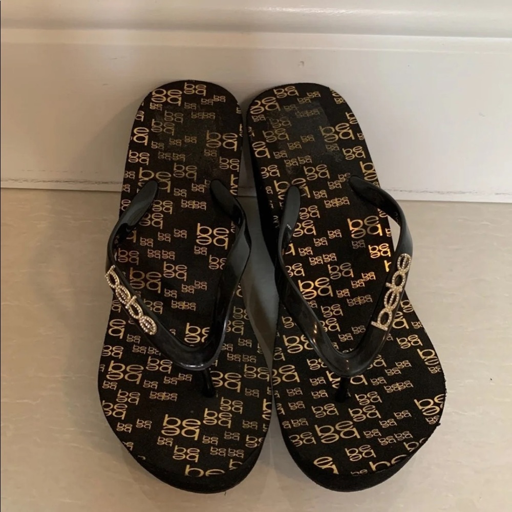 BEBE platform sandals